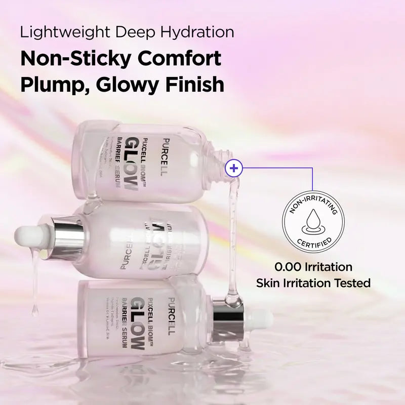 PURCELL GLOW BARRIER SERUM ｜ Glass Skin, Probiotics, anti Aging, Firming, Radiance Skin, Improve Skin Density, Plump Skin, Glowy Skin