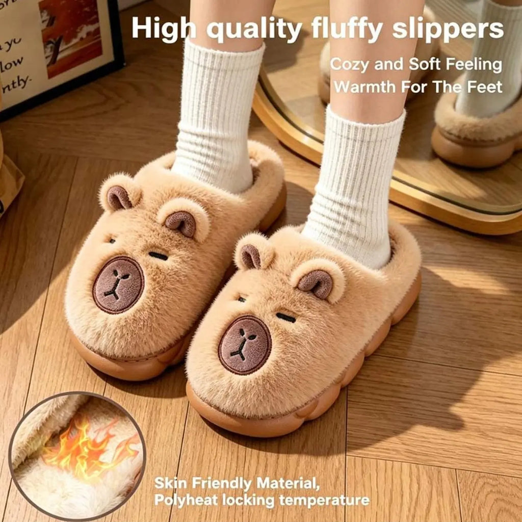 Autumn Winter Bestseller Cute Plaid Fuzzy Slippers for Women, Thick Warm Casual Versatile Closed-Toe Fuzzy Slippers, Cozy and Stylish Footwear, Fuzzy House Slippers