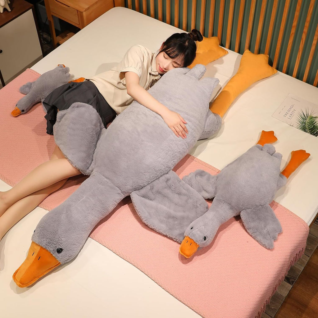 Swan Stuffed Animal, 74.8Inch 4.85 Lbs Swan Plush Toy Large Goose Stuffed Animal Plush Toy Big Duck Stuffed Animals Plush Pillow Gifts for Kids and Adults