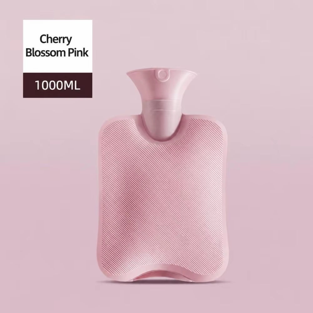 1000Ml/2000Ml Hot Water Bottle with Faux Rabbit Fur Cover Leak-Proof Warm Water Bag Explosion-Proof Warm Compress Heater