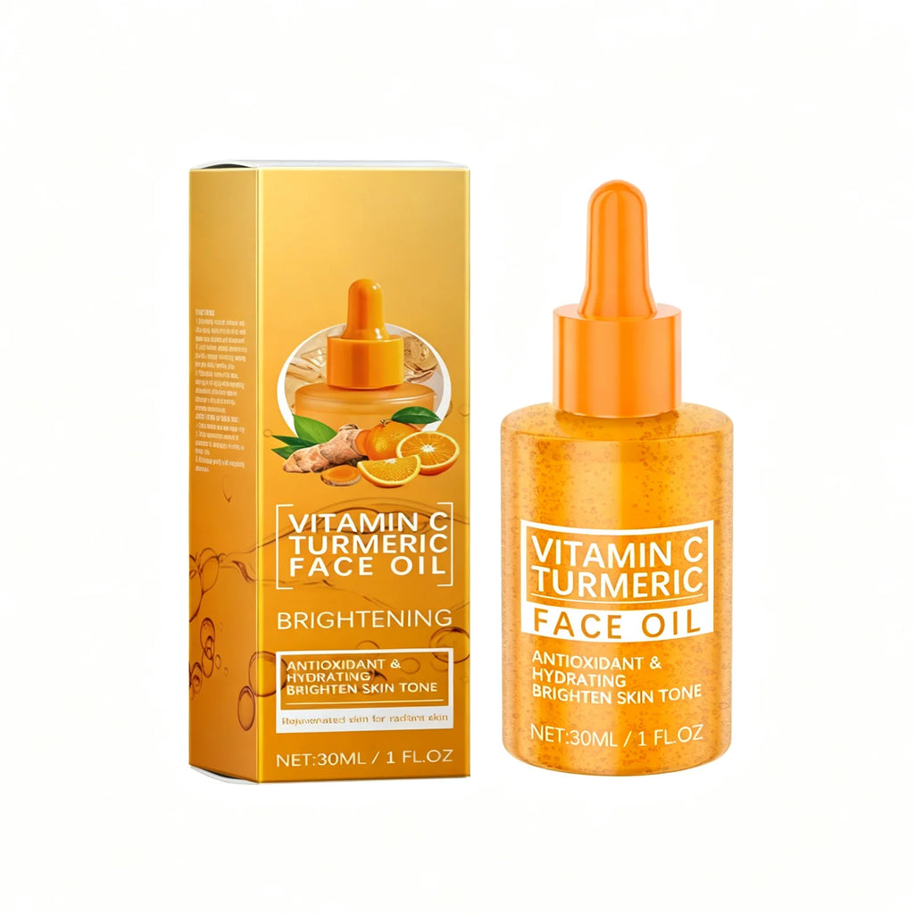 Vitamin C Turmeric Face Oil Hydrating Brightening Skin Texture