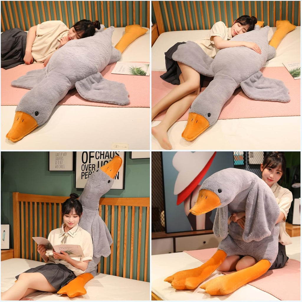 Swan Stuffed Animal, 74.8Inch 4.85 Lbs Swan Plush Toy Large Goose Stuffed Animal Plush Toy Big Duck Stuffed Animals Plush Pillow Gifts for Kids and Adults