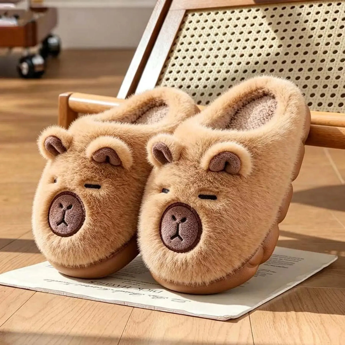 Autumn Winter Bestseller Cute Plaid Fuzzy Slippers for Women, Thick Warm Casual Versatile Closed-Toe Fuzzy Slippers, Cozy and Stylish Footwear, Fuzzy House Slippers