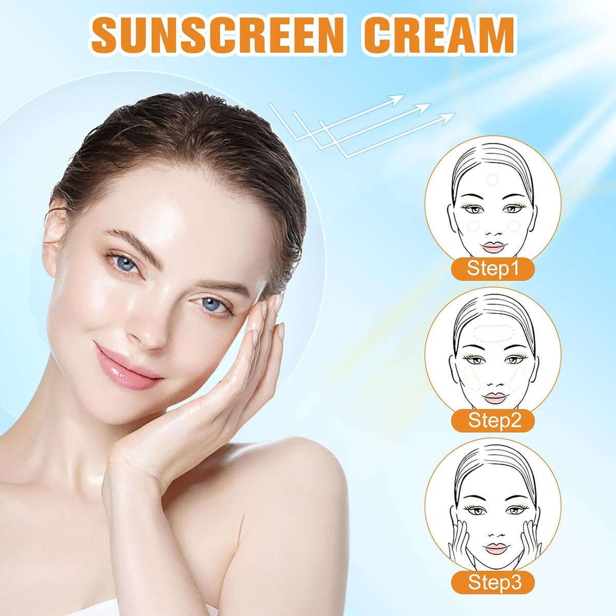 Tinted Sunscreen for Face Moisturizer, Hydrating Sun Essence No Sticky