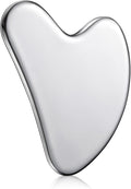 304 Stainless Steel Gua Sha Facial Tool, Silver, Heart