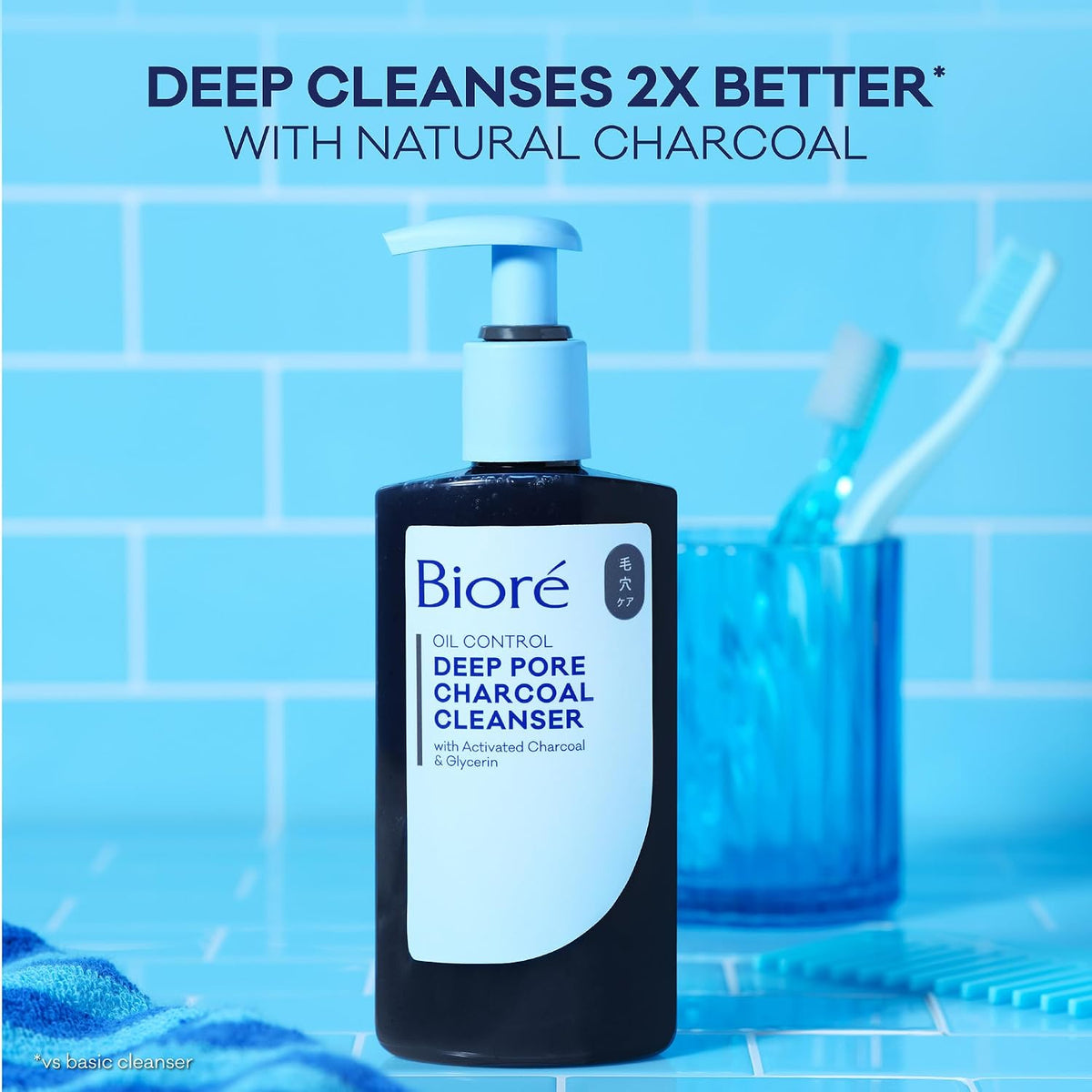 Biore Deep Pore Charcoal Face Wash for Oily Skin