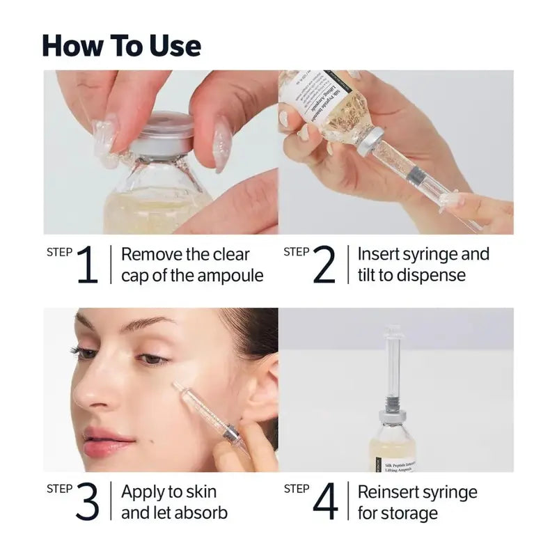 [Sungboon] Deep Collagen & Peptide Silk Lifting Ampoule 30Ml | Anti-Wrinkle, Skin Plumping, Firming Face Lift Korean Facial Serum Firm anti Aging