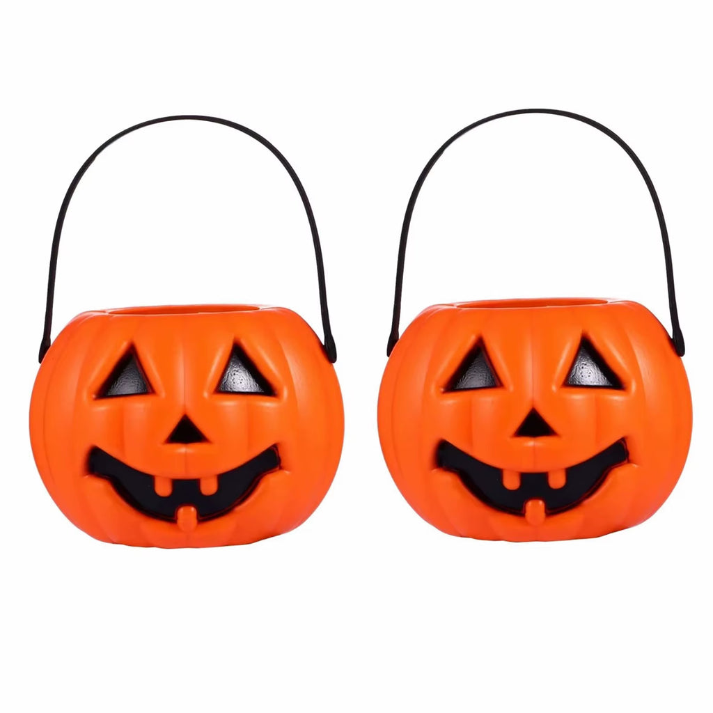 Pumpkin Candy Bucket Trending Portable Treat Bag Bestseller Spooky Trick or Treat Holder Halloween Candy Buckets and Candy Bags