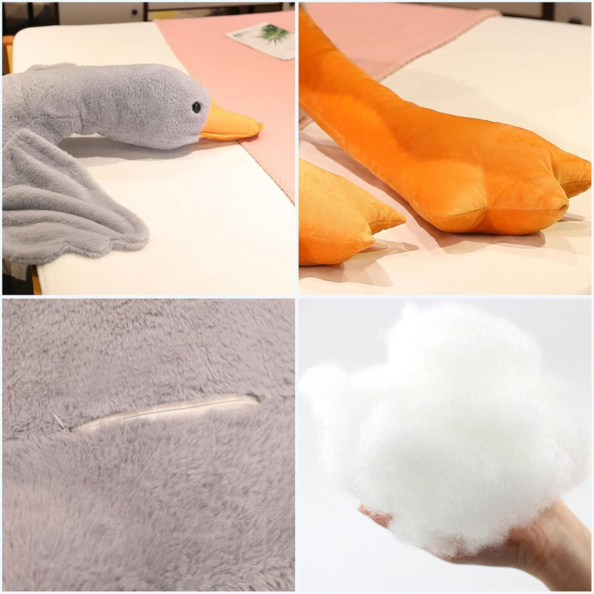 Swan Stuffed Animal, 74.8Inch 4.85 Lbs Swan Plush Toy Large Goose Stuffed Animal Plush Toy Big Duck Stuffed Animals Plush Pillow Gifts for Kids and Adults