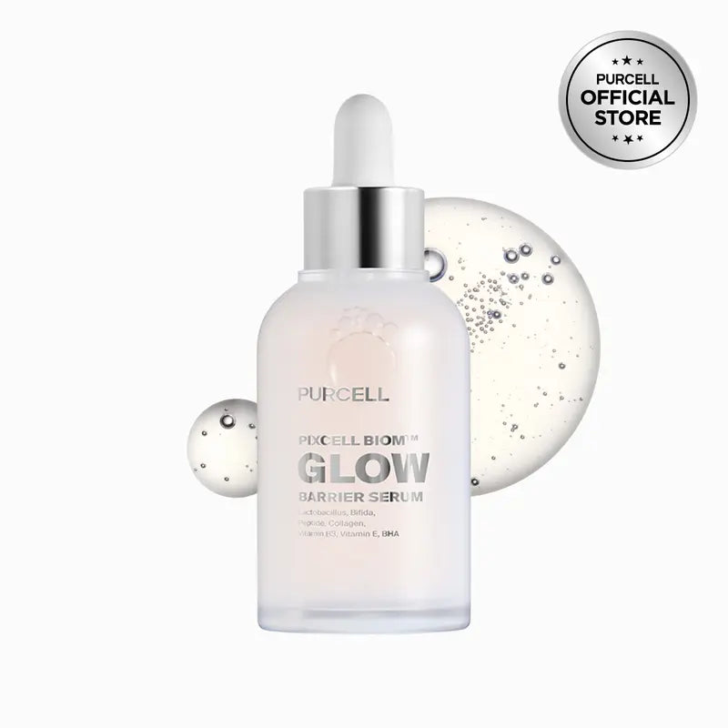 PURCELL GLOW BARRIER SERUM ｜ Glass Skin, Probiotics, anti Aging, Firming, Radiance Skin, Improve Skin Density, Plump Skin, Glowy Skin