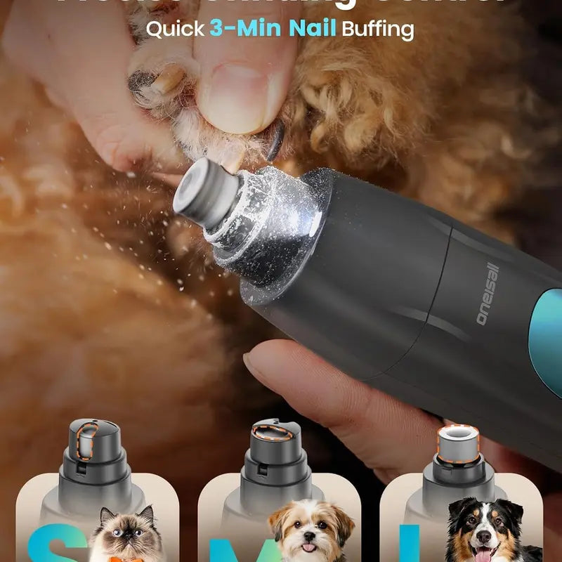 Professional 4-In-1 Dog Grooming Kit with LED Light