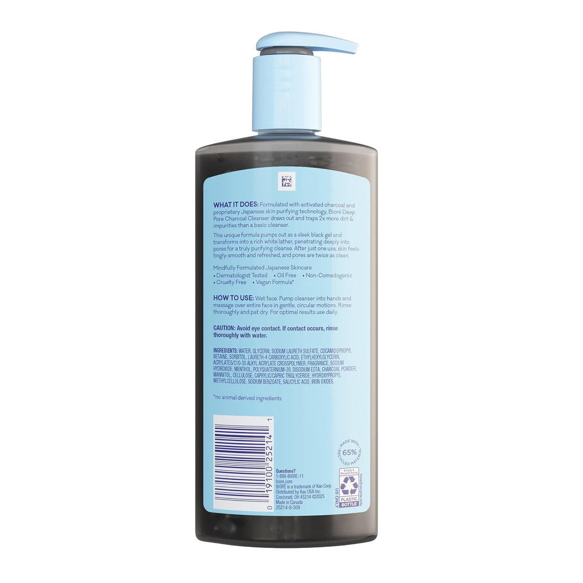 Biore Deep Pore Charcoal Face Wash for Oily Skin