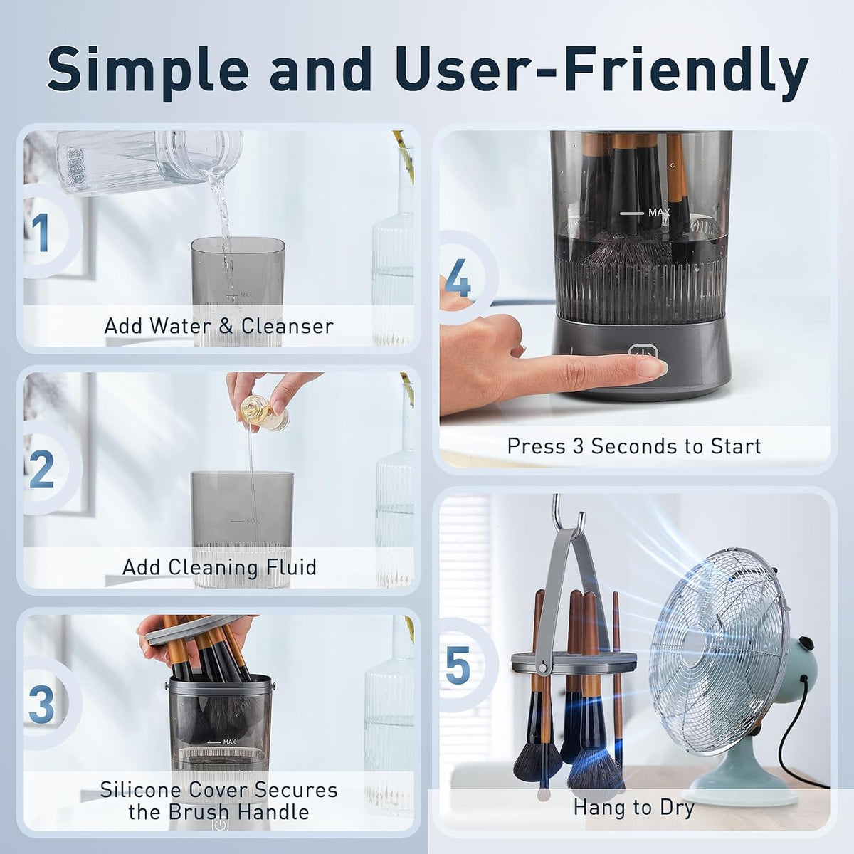 Electric Makeup Brush Cleaner 