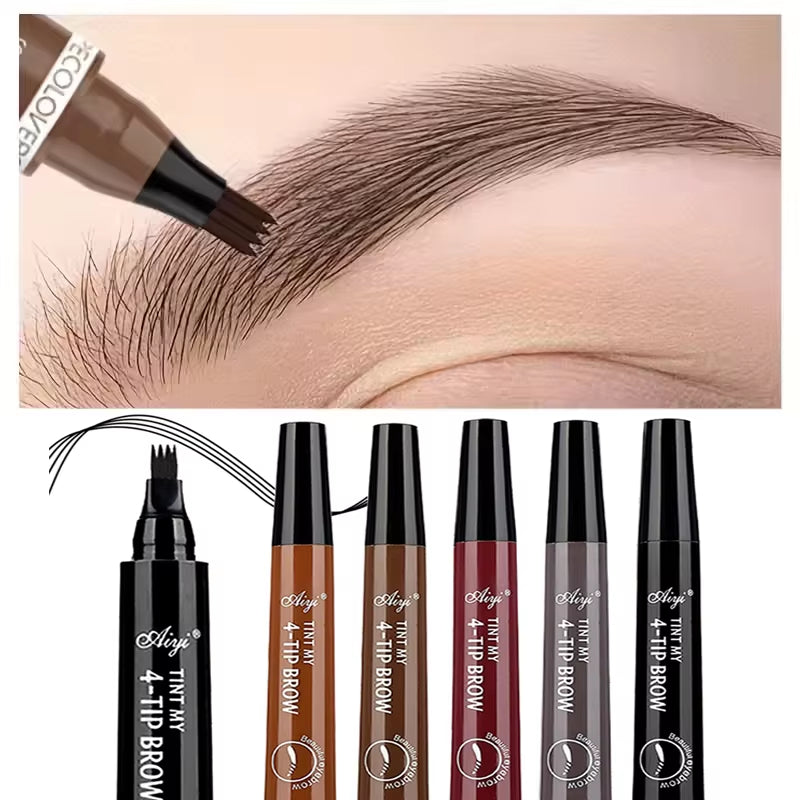 4 Fork Microblading Eyebrow Pencil Waterproof Eyebrow Pencil 