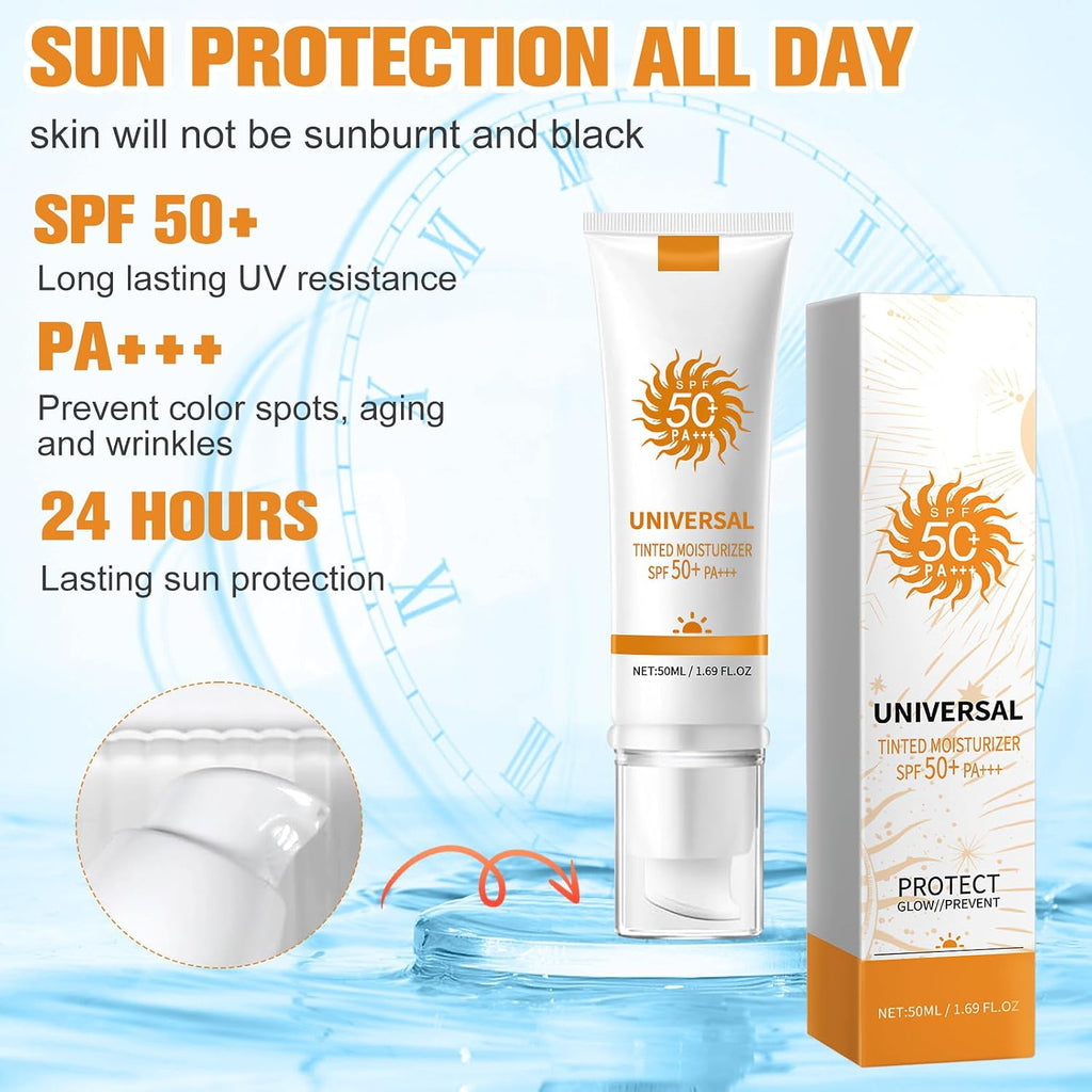 Tinted Sunscreen for Face Moisturizer, Hydrating Sun Essence No Sticky