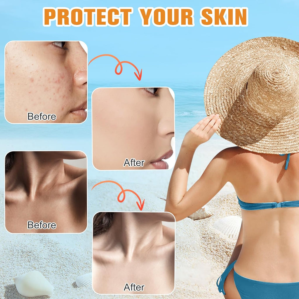 Tinted Sunscreen for Face Moisturizer, Hydrating Sun Essence No Sticky