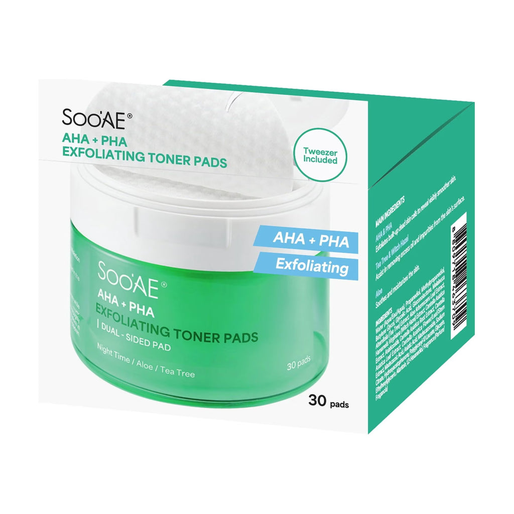 Exfoliating Toner Pads with Tea Tree and Aloe